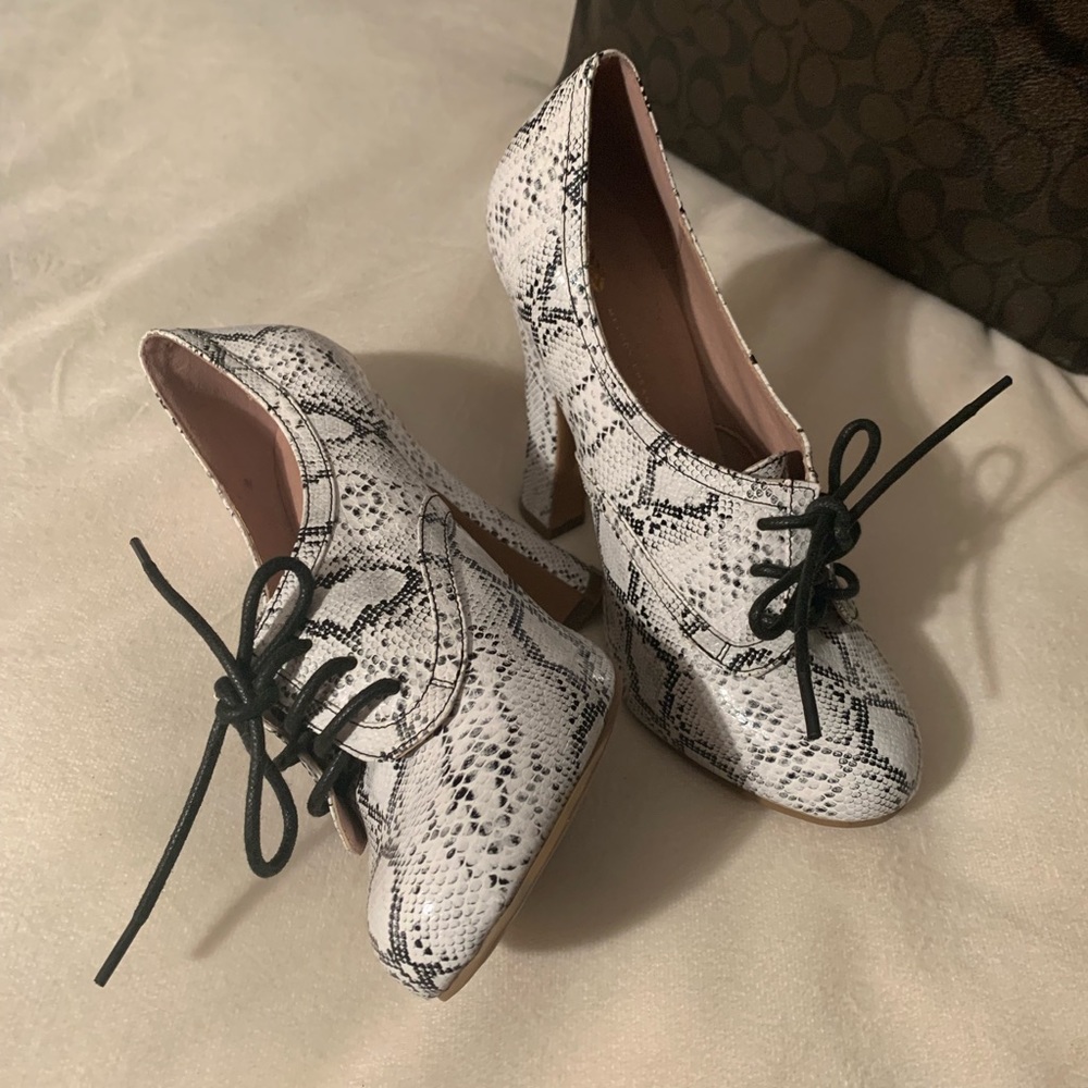 Melody Ehsani The Khatira Python Lace Bootie - image 1